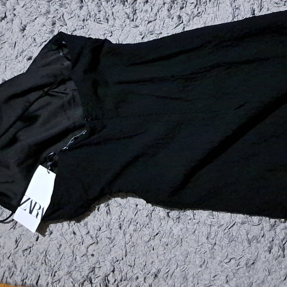 Zara women's xs little black dress, backless, criss cross thin straps, new w tag - Picture 7 of 8